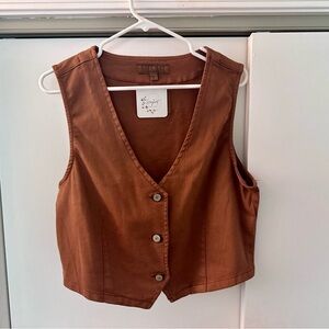 Judy Blue Rust Button-Down Blouse